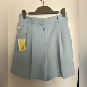 Wilfred - Aritzia - blue trouser shorts